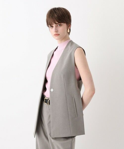 allureville / アルアバイル ベスト | WEB ルミネ別注スリットジレ | 詳細2