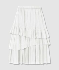 allureville / アルアバイル ミニ・ひざ丈スカート | イレギュラーティアードスカート