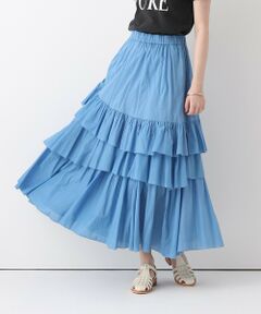 allureville / アルアバイル ミニ・ひざ丈スカート | イレギュラーティアードスカート