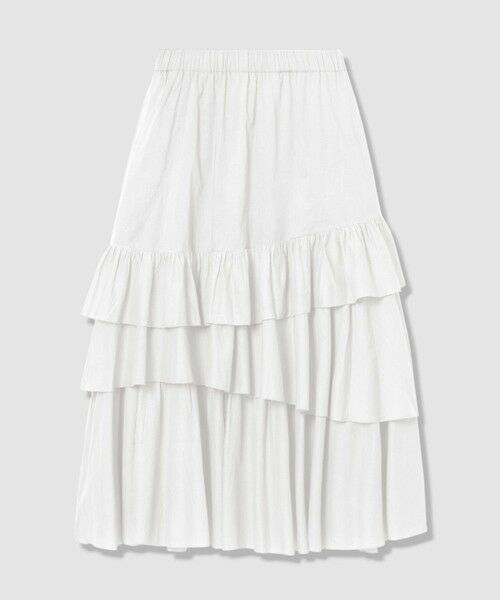 allureville / アルアバイル ミニ・ひざ丈スカート | イレギュラーティアードスカート | 詳細1