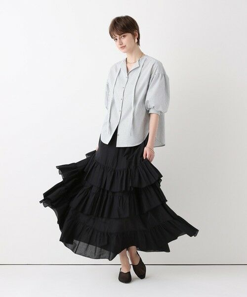 allureville / アルアバイル ミニ・ひざ丈スカート | イレギュラーティアードスカート | 詳細15