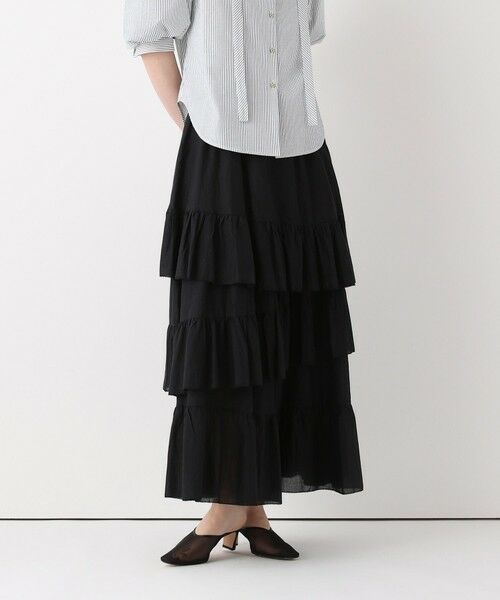 allureville / アルアバイル ミニ・ひざ丈スカート | イレギュラーティアードスカート | 詳細5