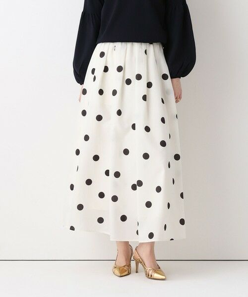 allureville / アルアバイル ミニ・ひざ丈スカート | ポルカドットスカート | 詳細1