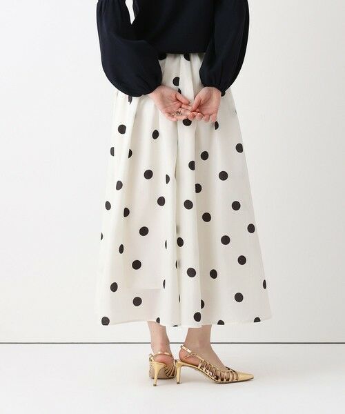 allureville / アルアバイル ミニ・ひざ丈スカート | ポルカドットスカート | 詳細4
