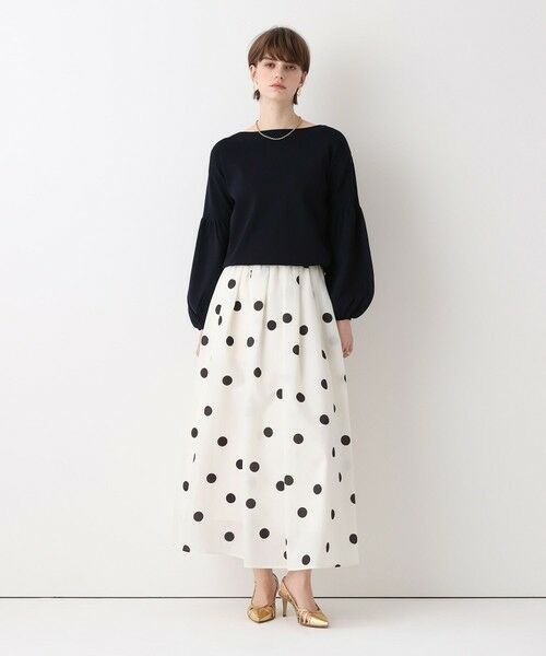 allureville / アルアバイル ミニ・ひざ丈スカート | ポルカドットスカート | 詳細5