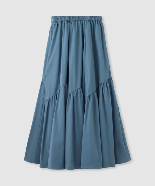 allureville / アルアバイル ロング・マキシ丈スカート | ◇バイヤス切替ギャザースカート | 詳細1