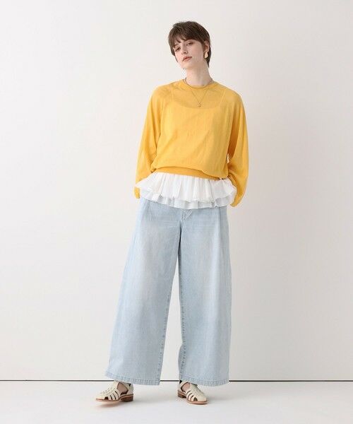 allureville / アルアバイル その他パンツ | ブリーチデニムワイドレッグパンツ | 詳細6