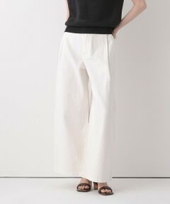 allureville / アルアバイル その他パンツ | ホワイトデニムワイドレッグパンツ