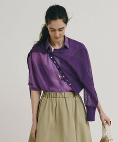 allureville / アルアバイル シャツ・ブラウス | オーガンシアーシャツ