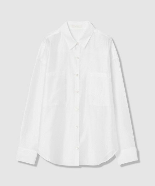 allureville / アルアバイル シャツ・ブラウス | オーガンシアーシャツ（ホワイト (01)）