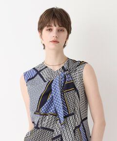 allureville / アルアバイル シャツ・ブラウス | ジオメトリックプリントパッチブラウス