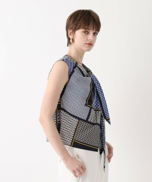 allureville / アルアバイル シャツ・ブラウス | ジオメトリックプリントパッチブラウス | 詳細3