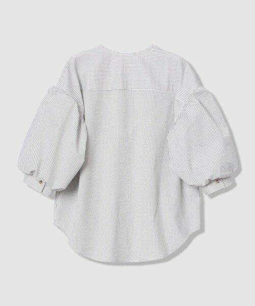 allureville / アルアバイル シャツ・ブラウス | サッカーストライプパフスリーブブラウス | 詳細7