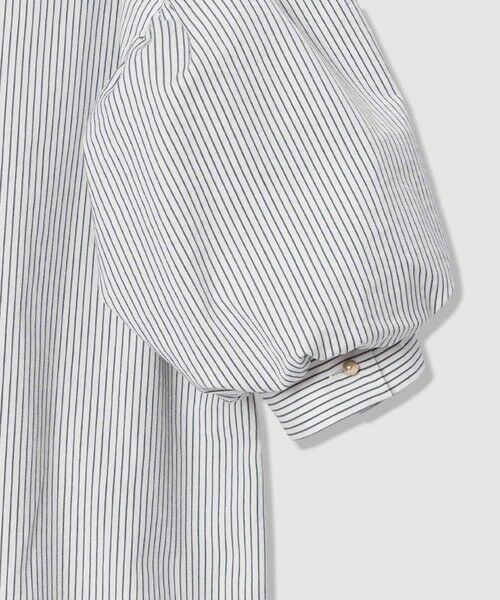 allureville / アルアバイル シャツ・ブラウス | サッカーストライプパフスリーブブラウス | 詳細9