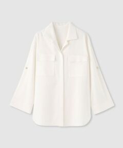 allureville / アルアバイル シャツ・ブラウス | フィブリルターンバックシャツ