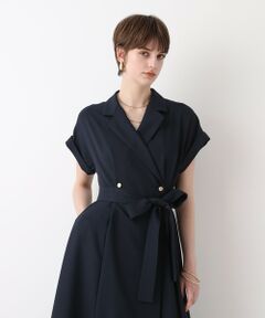 allureville / アルアバイル ロング・マキシ丈ワンピース | フレンチスリーブラップワンピース