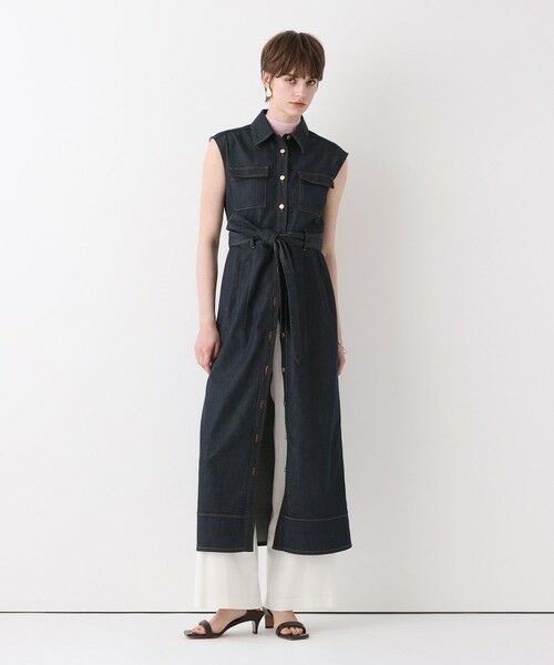 allureville / アルアバイル ロング・マキシ丈ワンピース | シャンブレーデニムライクワンピース | 詳細2