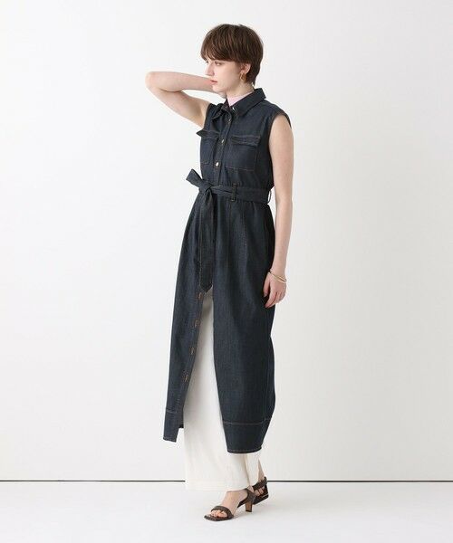 allureville / アルアバイル ロング・マキシ丈ワンピース | シャンブレーデニムライクワンピース | 詳細3