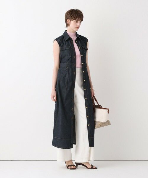 allureville / アルアバイル ロング・マキシ丈ワンピース | シャンブレーデニムライクワンピース | 詳細4