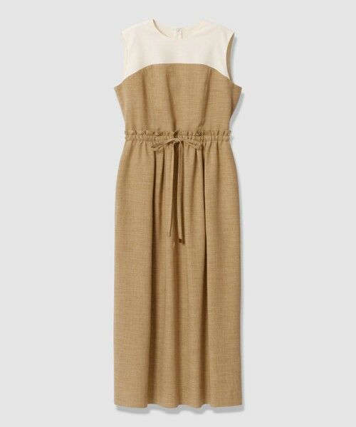 allureville / アルアバイル ロング・マキシ丈ワンピース | 切替ドロストＩラインワンピース（キャメル (84)）