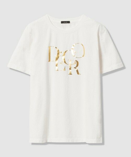 allureville / アルアバイル Tシャツ | DECOR箔ロゴTシャツ（ゴールド (30)）