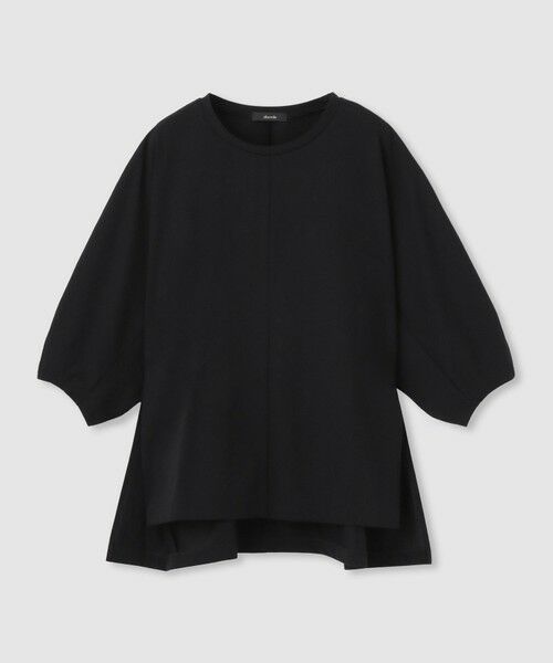 allureville / アルアバイル カットソー | 【ATELIER Line】クルーコクーンT-シャツIRT（ブラック (95)）