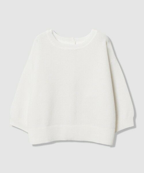 allureville / アルアバイル ニット・セーター | リネンシャーベット2WAY プルオーバー（オフホワイト (02)）