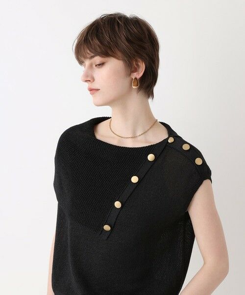 allureville / アルアバイル ニット・セーター | ケープカラープルオーバー（ネイビー (65)）