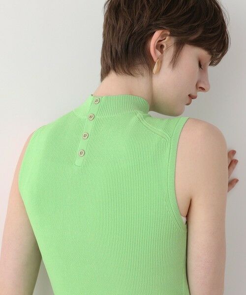 allureville / アルアバイル ニット・セーター | バック釦ディティールプルオーバー（ミントグリーン (73)）