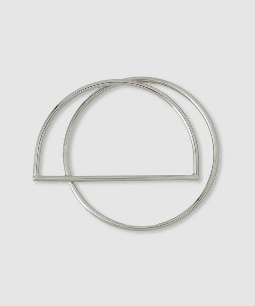 allureville / アルアバイル ブレスレット・バングル | セミサークルコンビバングル（シルバー (90)）