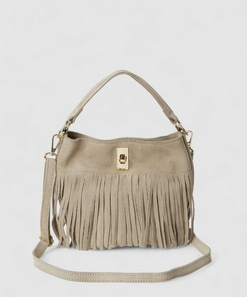 allureville / アルアバイル ハンドバッグ | フリンジミニハンドバッグ（ライトグレー (91)）