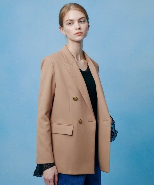 allureville / アルアバイル テーラードジャケット | 【LOULOU WILLOUGHBY】ポリドビーダブルジャケット | 詳細3