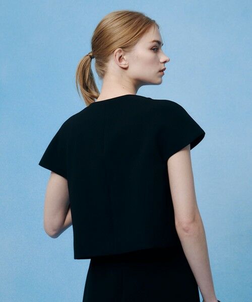 allureville / アルアバイル ノーカラージャケット | 【LOULOU WILLOUGHBY】ダブルクロスフリルジャケット | 詳細5