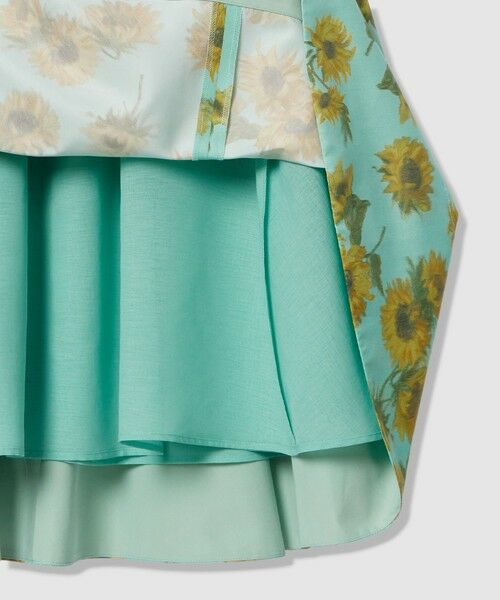 allureville / アルアバイル ミニ・ひざ丈スカート | WEB 一部店舗限定【LOULOU WILLOUGHBY】サンフラワープリントギャザースカート | 詳細4