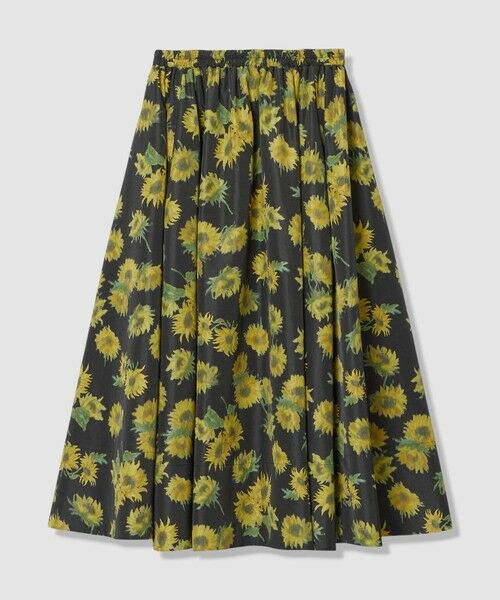 allureville / アルアバイル ミニ・ひざ丈スカート | WEB 一部店舗限定【LOULOU WILLOUGHBY】サンフラワープリントギャザースカート | 詳細11