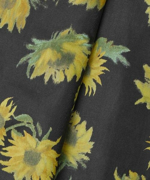 allureville / アルアバイル ミニ・ひざ丈スカート | WEB 一部店舗限定【LOULOU WILLOUGHBY】サンフラワープリントギャザースカート | 詳細12