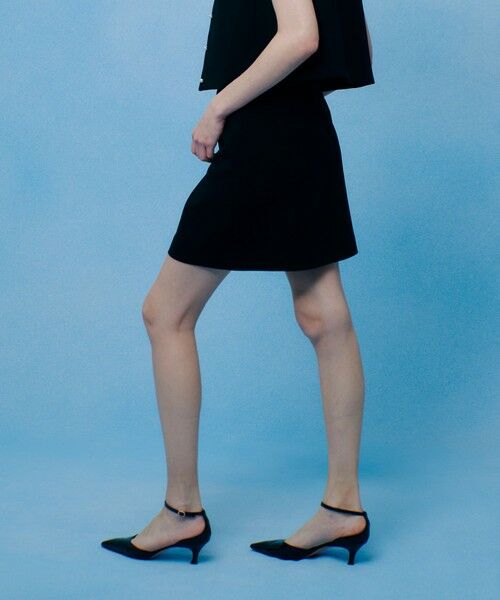 allureville / アルアバイル ミニ・ひざ丈スカート | 【LOULOU WILLOUGHBY】ダブルクロスミニスカート | 詳細2