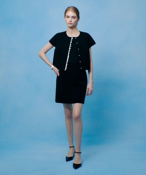 allureville / アルアバイル ミニ・ひざ丈スカート | 【LOULOU WILLOUGHBY】ダブルクロスミニスカート | 詳細4