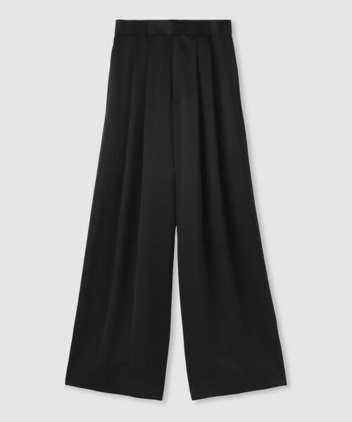 allureville / アルアバイル チノ・ワークパンツ | 【LOULOU WILLOUGHBY】サテンタックパンツ（ブラック (95)）