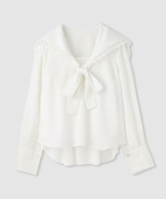 allureville / アルアバイル シャツ・ブラウス | 【LOULOU WILLOUGHBY】セーラーカラージョーゼットブラウス