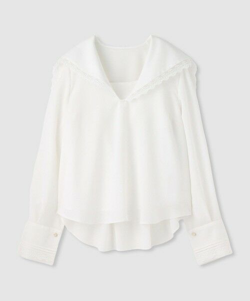 allureville / アルアバイル シャツ・ブラウス | 【LOULOU WILLOUGHBY】セーラーカラージョーゼットブラウス | 詳細2