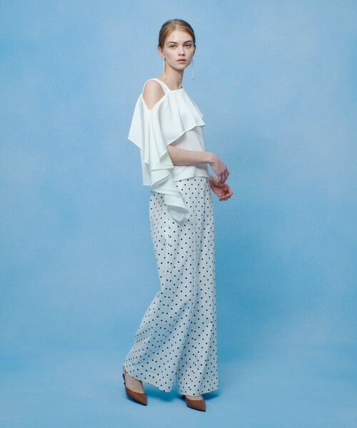 allureville / アルアバイル シャツ・ブラウス | 【LOULOU WILLOUGHBY】アシメフリルオフショルブラウス | 詳細5