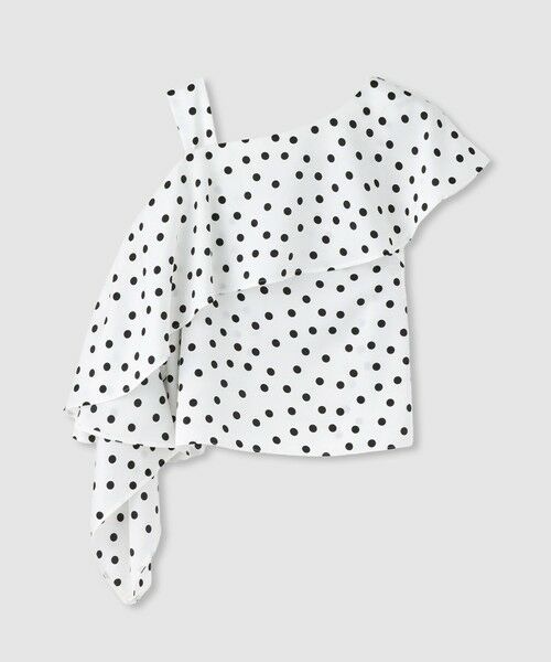 allureville / アルアバイル シャツ・ブラウス | 【LOULOU WILLOUGHBY】アシメフリルオフショルブラウス（ホワイト系 (08)）