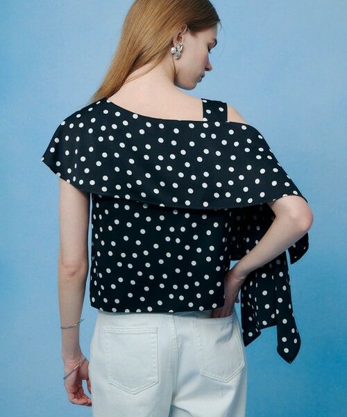 allureville / アルアバイル シャツ・ブラウス | 【LOULOU WILLOUGHBY】アシメフリルオフショルブラウス | 詳細7