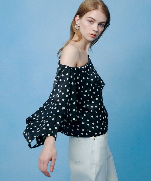 allureville / アルアバイル シャツ・ブラウス | 【LOULOU WILLOUGHBY】アシメフリルオフショルブラウス | 詳細9