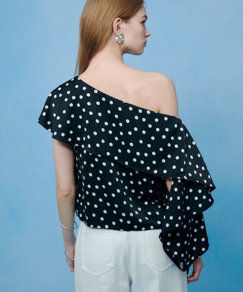 allureville / アルアバイル シャツ・ブラウス | 【LOULOU WILLOUGHBY】アシメフリルオフショルブラウス | 詳細10