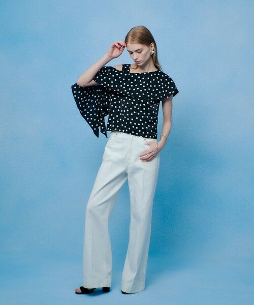 allureville / アルアバイル シャツ・ブラウス | 【LOULOU WILLOUGHBY】アシメフリルオフショルブラウス | 詳細11