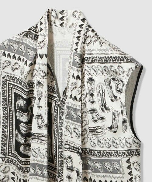 allureville / アルアバイル シャツ・ブラウス | WEB 一部店舗限定【LOULOU WILLOUGHBY】ウエスタンスカーフプリントリボンブラウス | 詳細16