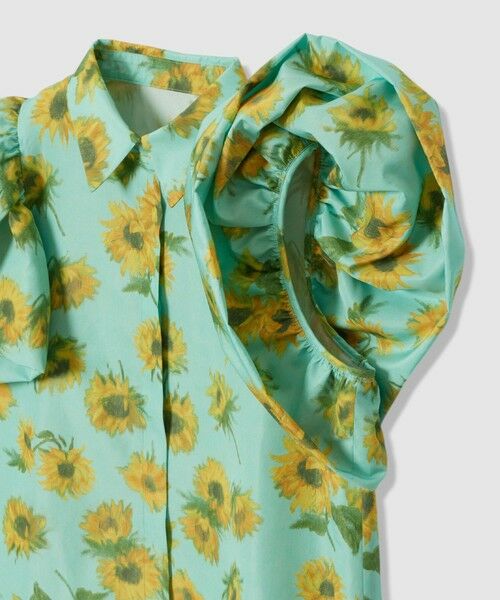 allureville / アルアバイル シャツ・ブラウス | WEB 一部店舗限定【LOULOU WILLOUGHBY】サンフラワープリントバルーンスリーブシャツ | 詳細3