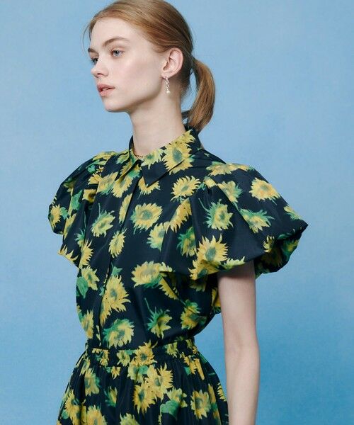 allureville / アルアバイル シャツ・ブラウス | WEB 一部店舗限定【LOULOU WILLOUGHBY】サンフラワープリントバルーンスリーブシャツ | 詳細10
